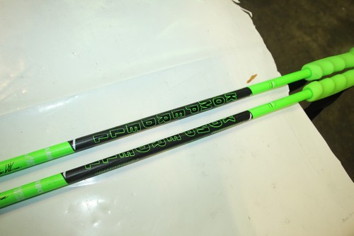 NEW Komperdell Henrik Kristofferson 130cm Ski Poles Green Black Carbon - Picture 2 of 6