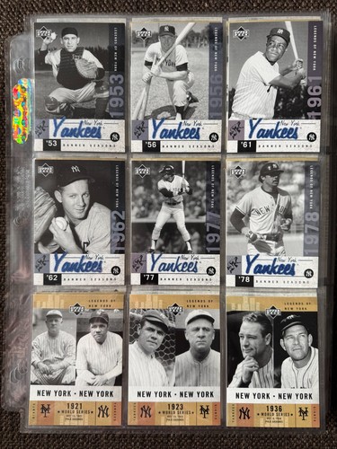 2001 Upper Deck Legends Of New York Complete Set In Binder #1-200 Mantle Ruth - Picture 20 of 23