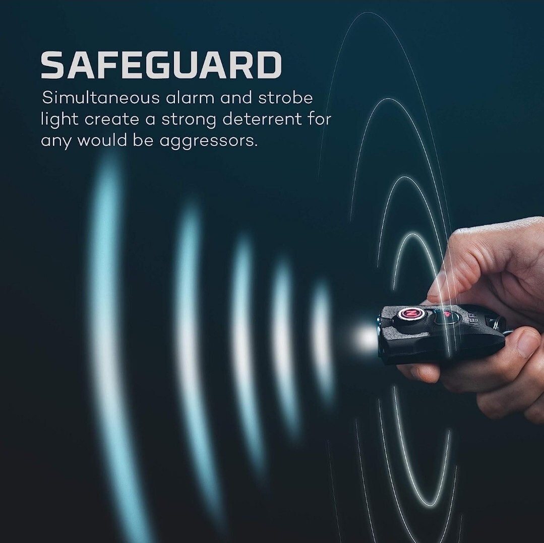 Nebo My Personal Alarm & Light MYPAL 400 Lumen Key Fob Flashlight FREE