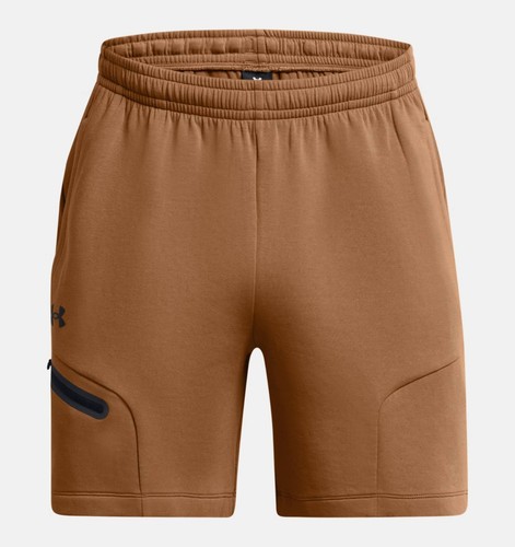 Under Armour Men's UA Unstoppable Fleece 7" Shorts Brown L, 2XL - Bild 4 von 5