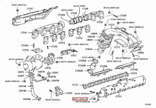 Genuine LandCruiser 80 Series 1HD 1HZ Intake Manifold Rubber Seal Washer x12 - Picture 7 of 20