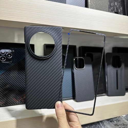 Luxury Real Carbon Fiber Hard Cover Phone Case for vivo X Fold3 Pro - Photo 8 sur 17
