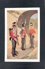 F5169 Military Uniforms 15th foot 1812 art postcard