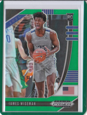 20/21 2020/21 Prizm Draft Picks Green #2 James Wiseman Warriors 