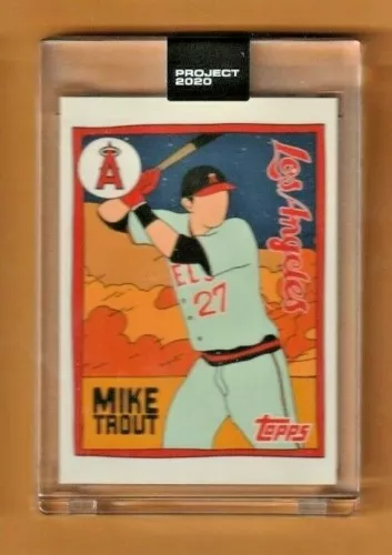 2020 MIKE TROUT TOPPS PROJECT LIMITED CARD #63 - W/ BOX & BUBBLE  ANGELS