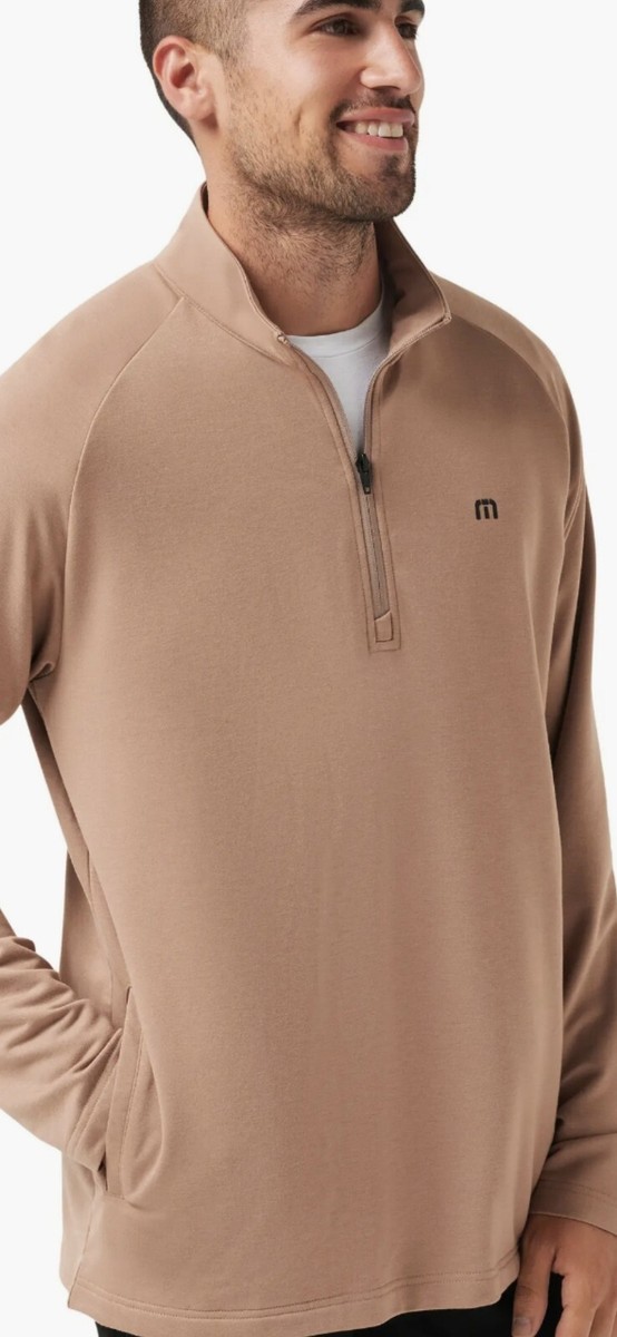 NWT Travis Mathew Brown Valiant Golf 1/4 Zip Pullover Mens XXL | eBay