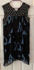 ANTHROPOLOGIE MOULINETTE SOEURS LYDIA BEADED SWING TUNIC DRESS SZ 6 $198 RETAIL