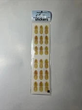 Paper House Productions Stickers ST-2291E Golden Pinapples 2x4