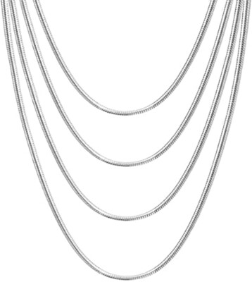 Designer Inspired Real 925 Sterling Silver Italian 2mm Wide Snake Chain Necklace