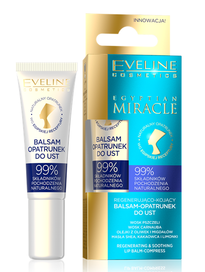 Eveline Cosmetics Egyptian Miracle Nourishing And Moisturising Lip Balm With Antibacterial Ingredients 12 Ml - Image 3