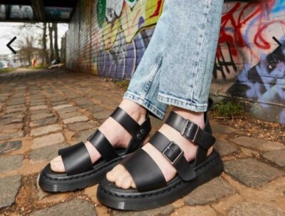 Dr. Martens Gryphon Size Men’s 13 Gladiator Strap Sandals buckle black NWT Gryphon Atlas Leather Gladiator Sandals in Black Atlas | Dr  main image 2