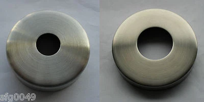 Edelstahl Abdeck rosette Ø 45, 70, 105 mm V2A geschliffen VA Geländer