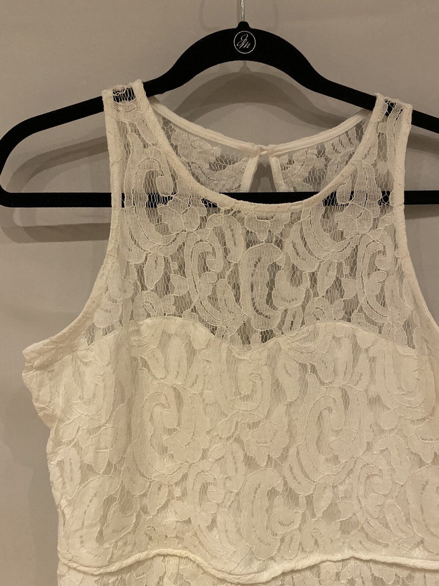 lace top high low dress JANET 2 Piece Wedding Dress main image 1