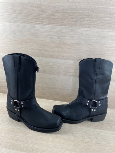 mens side zip motorcycle boots