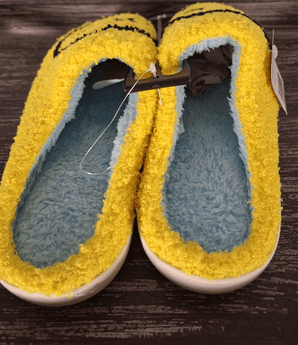 PANTOFOLA D’ORO Ciabatta Adulto Gialla Faccia Sorridente Taglia Media 7 8 NUOVA