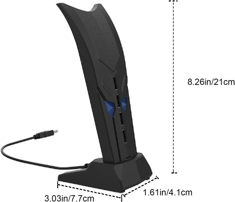 USB Hub Charger Splitter Adapter with USB Adapter Cable, Multi-Platform For PS5