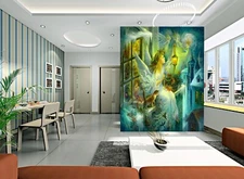 3D Fairy Princess ZHUA50128 Wallpaper Wall Murals Removable Self-adhesive Ann