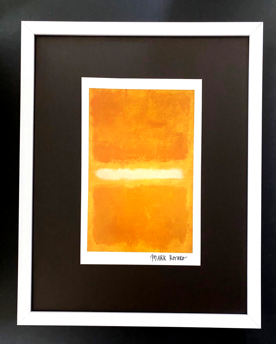 MARK ROTHKO + SIGNED PRINT + ABSTRACT ART + EXPRESSIONIST +