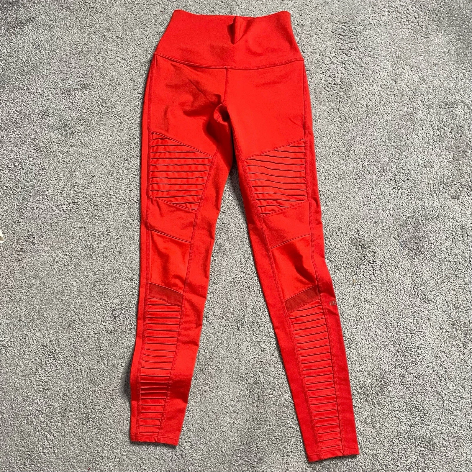 alo-yoga high waist moto mesh panel leggings