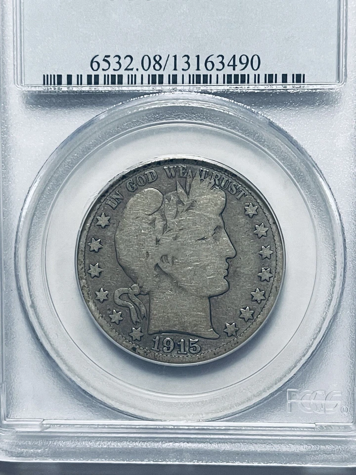 Полдоллара Барбера 1915 PCGS VG08 - Изображение 3 из 4