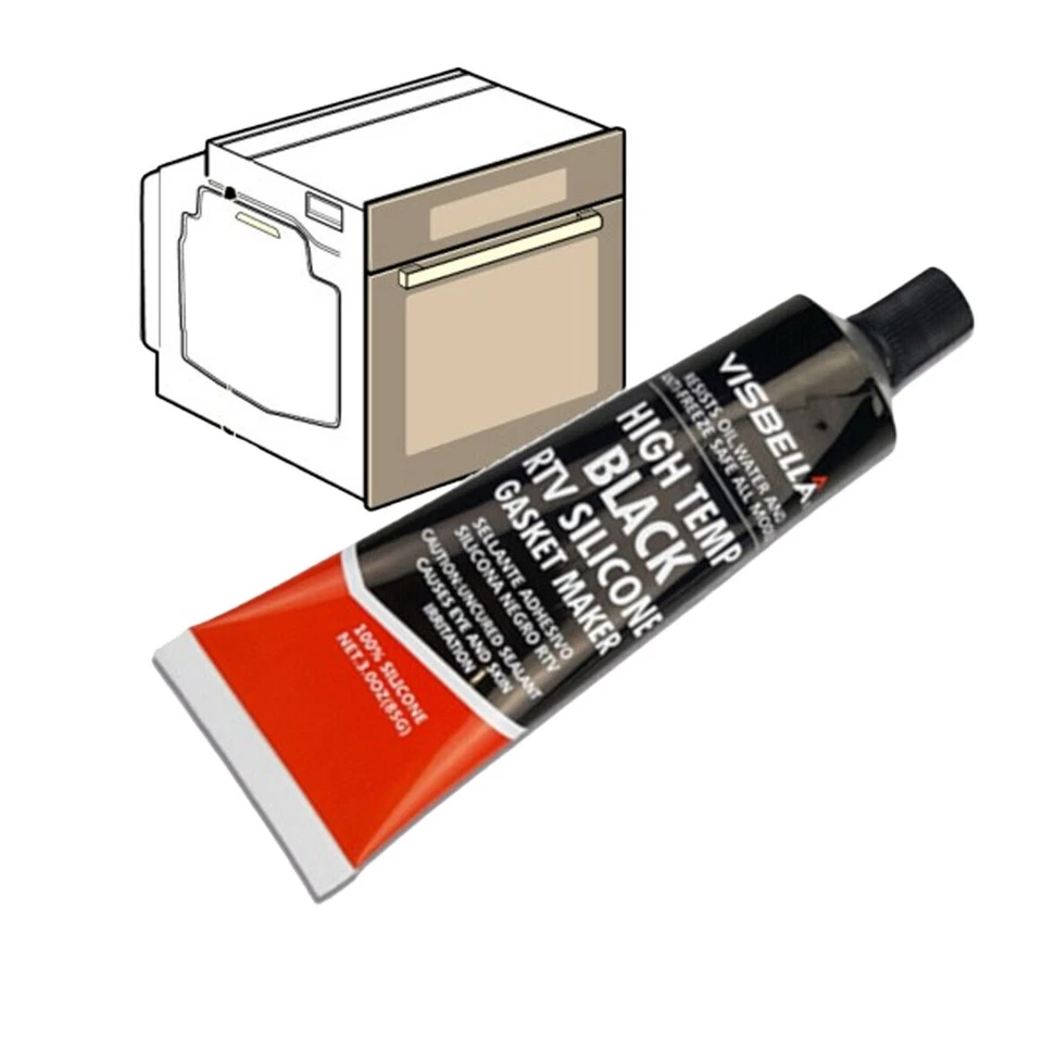 PASTA NERA SIGILLANTE SILICONE NERO ALTA TEMPERATURA RTV AUTO GUARNIZIONI MOTO - Immagine 3 di 3