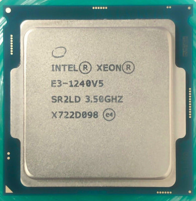 Intel Xeon E3-1240 V5 Processor  (3.50GHz, LGA 1151, Quad-Core)  SR2LD  80W