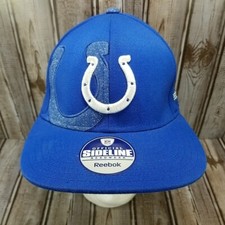 Indianapolis Colts Reebok Onfield NFL Fitted Hat Cap L/XL Embroidered Blue