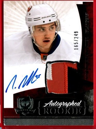 2010-11 THE CUP NINO NIEDERREITER ROOKIE AUTO 3 CLS PATCH RC #165/249 10-11