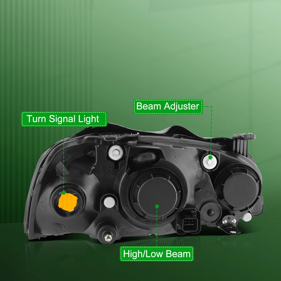 Conjunto de faros delanteros para Hyundai Elantra 2004-2006 + lados del pasajero Foto 4 de 4