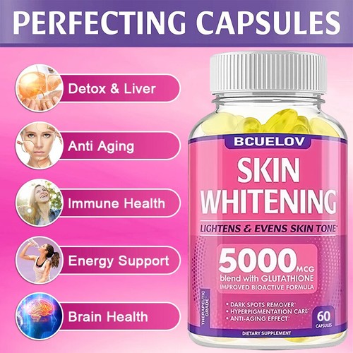 Glutathione Whitening Capsules - Lightens Dark Spots and Aging, Detoxification - Picture 7 of 7