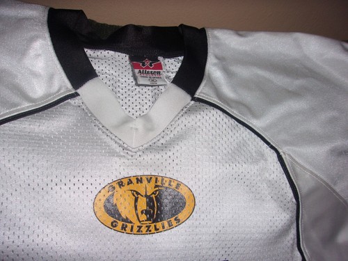 GRANVILLE GRIZZLIES FOOTBALL JERSEY Alleson Athletic white #34 YOUTH MED dealer - Bild 2 von 4