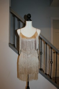 sequin fringe bodycon dress