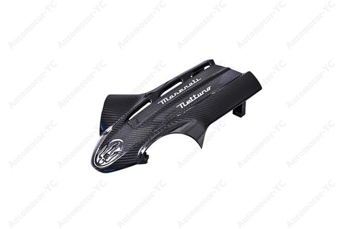 DRY CARBON oe-style Engine Cover w/letters Kit For 2020-2023 Maserati MC20 - Picture 3 of 24