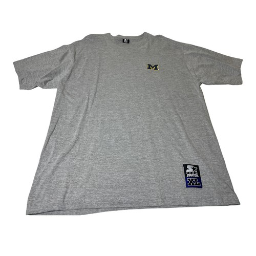 Maglietta Vintage Starter U of M Michigan Wolverines Grigio XL - Foto 3 di 6