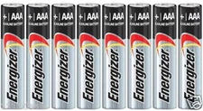 8 Energizer Max E92 AAA LR03 AM4 1.5V Alkaline Battery Bulk Made in USA
