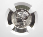 1916 "P" Mercury Silver Dime 10c Ngc Ms64 #005 Unc Bu Uncirculated Ecc&C, Inc.