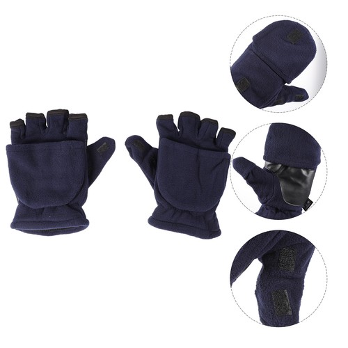 1 Paar Strick Handwärmer Winter Warm Fäustlinge Wolle Strickhandschuhe - Bild 19 von 22