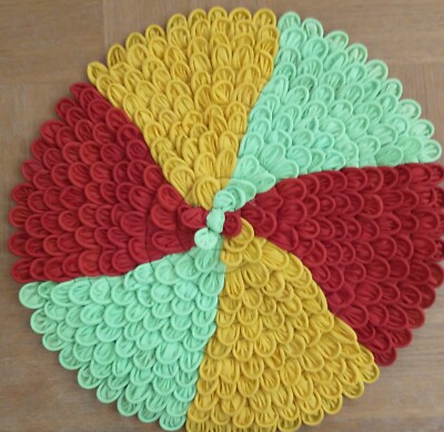 Circular Mat Decor Bangladesh Ethnic Craft #6