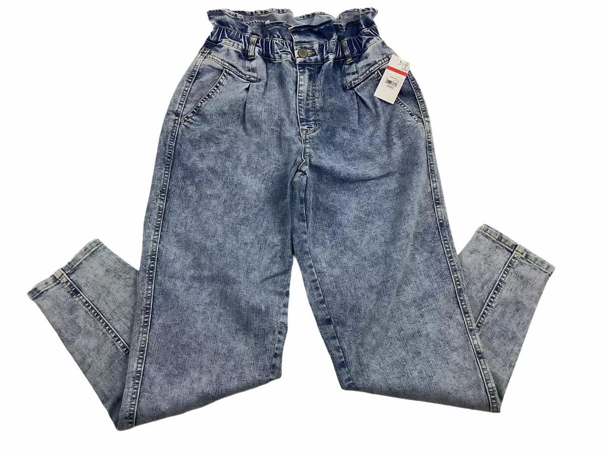 Vintage America Women s Denim Jeans Paperbag High Waist 4