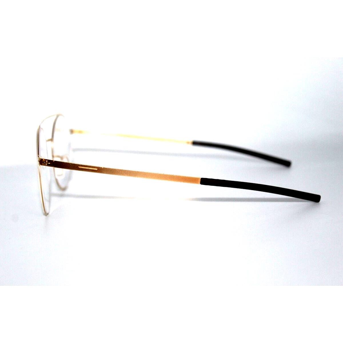 IC! Berlin Hansa Matte Gold Eyeglasses Germany Authentic New with