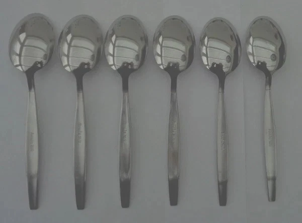 Amefa 18/0 Amsterdam 6x Puddinglöffel 15,2cm Löffel Set Löffel - Bild 2 von 3