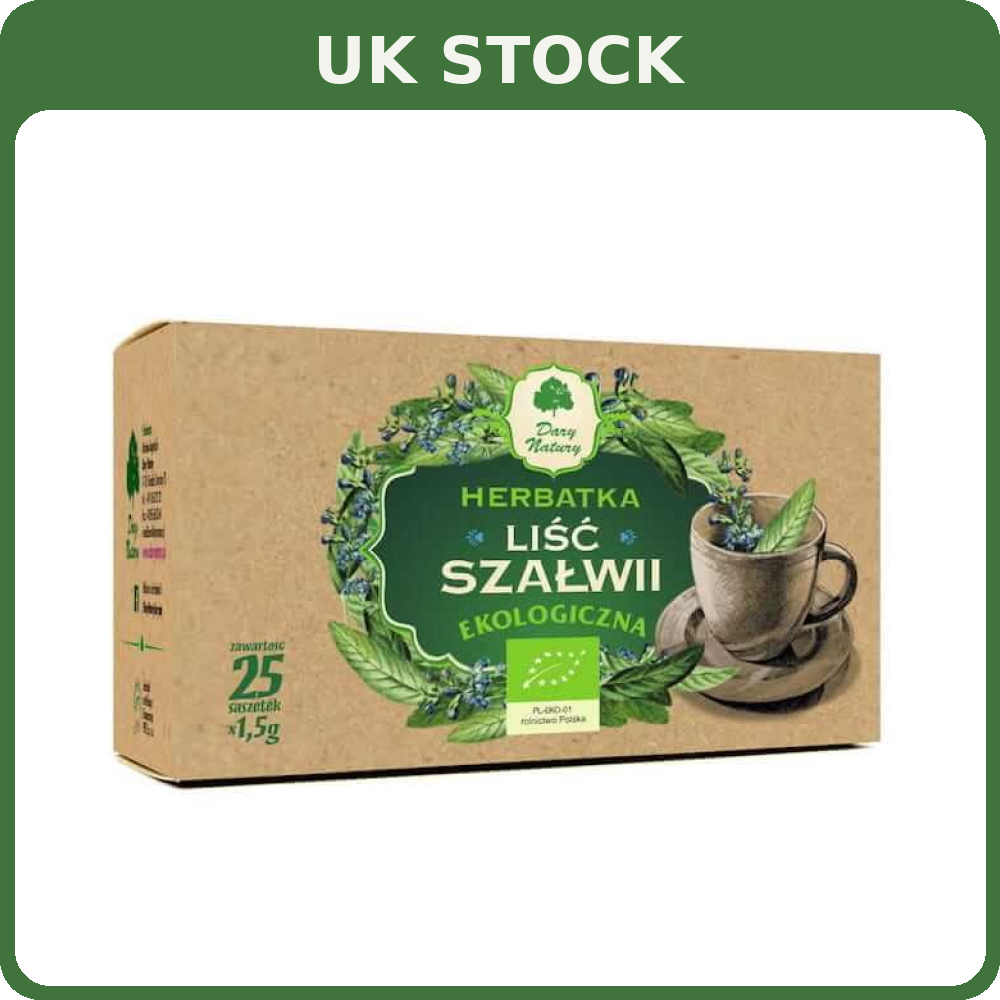 Organic Sage Herbal Tea 37.5g | Dary Natury