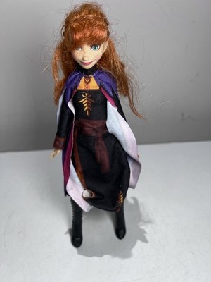 2018 Disney Anna Doll 11'' Frozen 2 Hasbro Figure Princess Dress with Black Boots