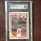 SGC 8 1988-89 Fleer Michael Jordan #21 Chicago Bulls Basketball Card