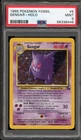 Pokemon Gengar Fossil Unlimited Holo Rare #5 PSA 9 Mint