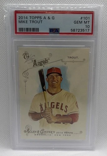 2014 Topps Allen & Ginter's - Mike Trout #101 PSA 10 Angels