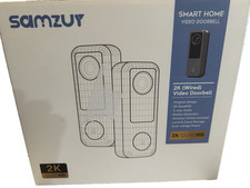 Smart Home 2K Wired Video Doorbell Samzuy Motion Detection, Wireless Chime