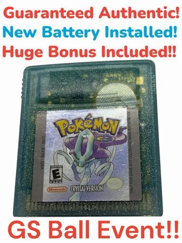 New ListingPokemon: Crystal GBC (Game Boy Color, 2001) *New Battery* Authentic +Bonus!