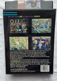 MINT - King Of The Monsters ( Neo Geo AES ) Dog Tag - US Version - CIB