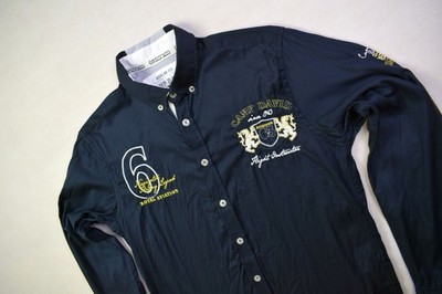 Camp David Shirt Hemd Longleeve Maglia Sommer Urlaub Freizeit Button Up Logo S